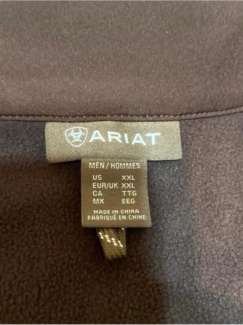 Ariat Men's Chocolate Brown Lightweight Softshell Jacket